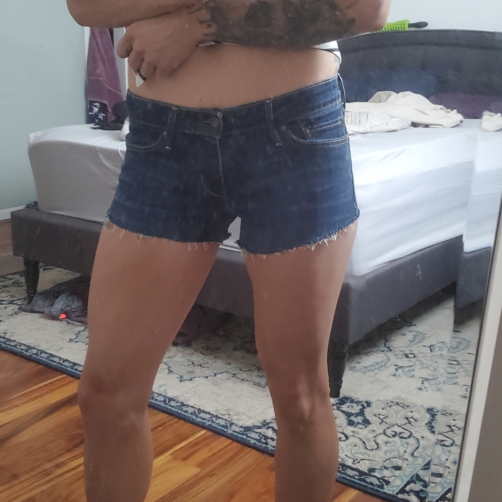 Levi's custom cut off jean shorts